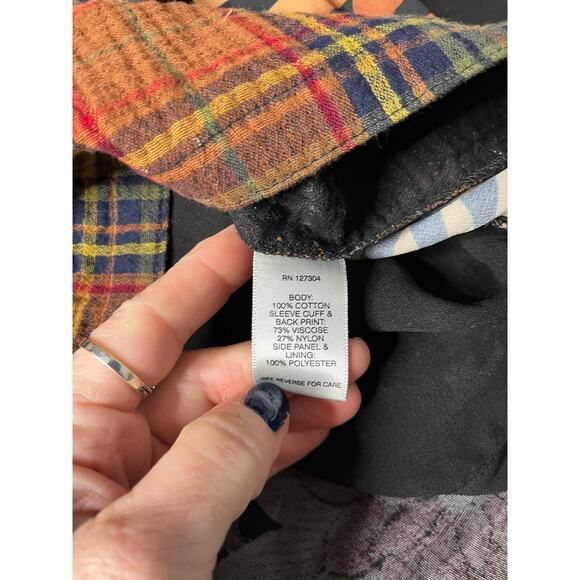 Stunning Boho Patchwork Multimedia Tunic Blouse from John Mark - Picture 5 of 8